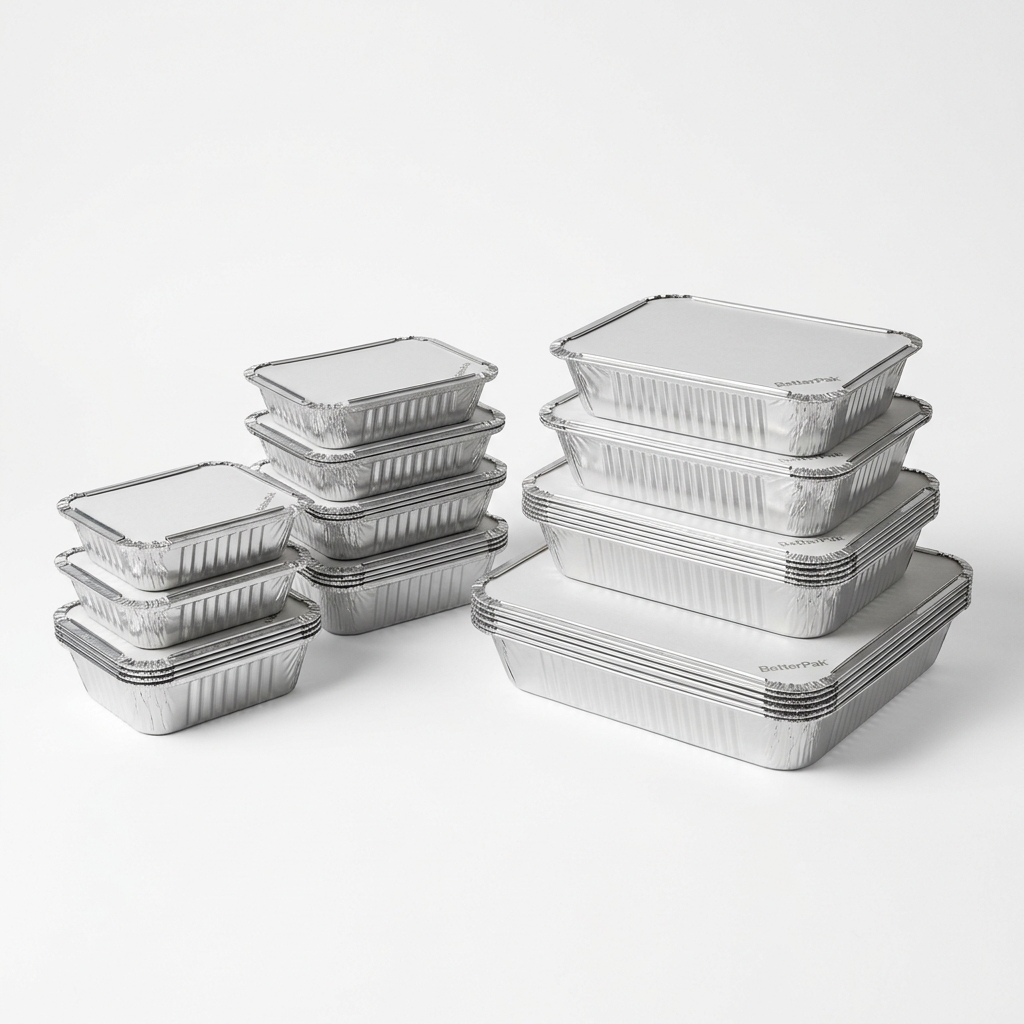 Aluminium Foil Containers with Lids (No.1/2/6A)