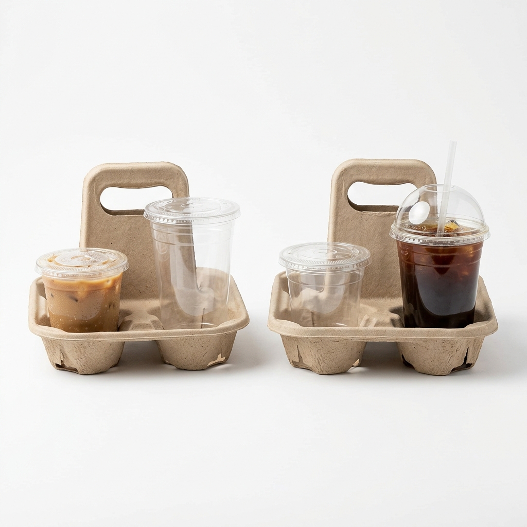 2-Cup & 4-Cup Carrier Trays – Cup Holders